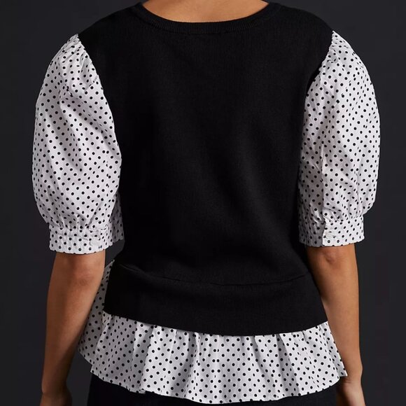 Anthropologie Poplin Sweater. Size XS - Picture 3 of 8